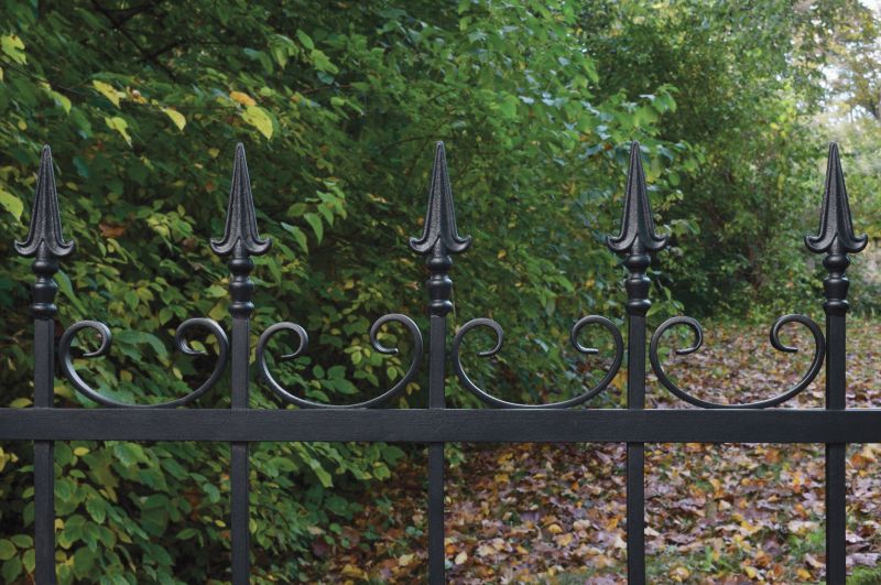 Decorative Fence with Finials